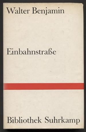 Bild des Verkäufers für Einbahnstraße. (= Bibliothek Suhrkamp, Band 27.) zum Verkauf von Antiquariat Neue Kritik