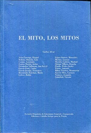 Seller image for El mito, los mitos for sale by Rincn de Lectura