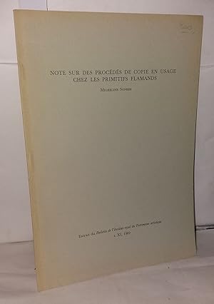 Image du vendeur pour Notes sur les des procds de copie en usage chez les primitifs flamands mis en vente par Librairie Albert-Etienne