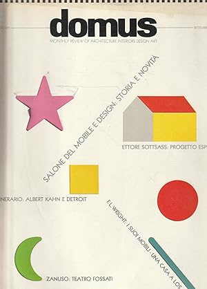 Domus n^675, 1986. Salone del mobile e design: storia e novità-Ettore Sottsass: progetto esprit-I...