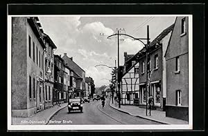 Ansichtskarte Köln-Dünnwald, Berliner Strasse mit Automobilen