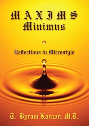 Bild des Verkufers fr Maxims Minimus : Reflections in Microstyle zum Verkauf von GreatBookPrices