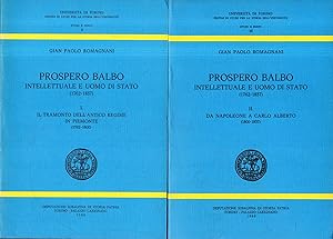 Seller image for Autografato! Prospero Balbo: Intellettuale e Uomo di Stato ( 2 vol.) for sale by Messinissa libri