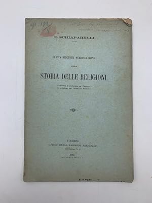 Di una recente pubblicazione sulla storia delle religioni