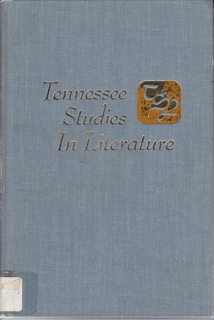 Image du vendeur pour Tennessee Studies in Literature mis en vente par Never Too Many Books