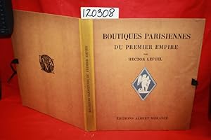 Seller image for Boutiques Parisiennes Du Premier Empire [Documents D'Architecture] for sale by Princeton Antiques Bookshop