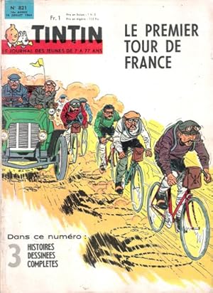 Imagen del vendedor de Tintin . Le Journal Des Jeunes De 7  77 Ans . N 821 . 14 Juillet 1964 . Le Premier Tour de France . 3 Histoires dessines compltes . a la venta por Au vert paradis du livre