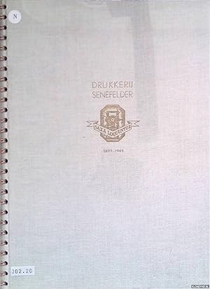 Bild des Verkufers fr Gedenkboek Drukkerij Senefelder 1898-1948 zum Verkauf von Klondyke