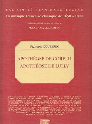 Apotheose de Corelli and Apotheose de Lully for Violin, Viola da Gamba & Basso continuo - Facsimi...