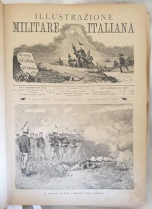 L'ILLUSTRAZIONE MILITARE ITALIANA 1887-1888-1889,