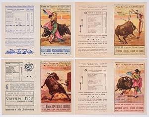 1950's Spanish Bullfighting Poster, Plaza de Toro, Valencia (Set of 4)