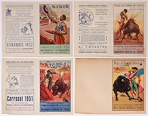 1950's Spanish Bullfighting Poster, Plaza de Toro, Valencia (Set of 4)