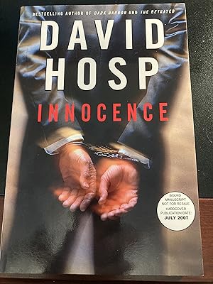 Seller image for Innocence, ("Scott Finn" Series #3), Bound Manuscript, Uncorrected Page Proofs, First Edition, New, RARE for sale by Park & Read Books