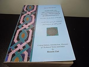 Bild des Verkufers fr Addenda on the Commentary on the Philosophy of Illumination: PART 1- On the Rules of Thought (Farsi and Arabic Edition) zum Verkauf von Eastburn Books