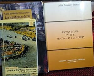 Imagen del vendedor de ESPAA EN 1898 : ENTRE LA DIPLOMACIA Y LA GUERRA (CON SUBRAYADOS)+ CUBA Y ESPAA , 1868-1898 El final de un sueo + LOS SIGNIFICADOS DEL 98 La sociedad espaola en la gnesis del siglo XX a la venta por Libros Dickens