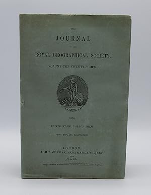 Image du vendeur pour A Coasting Voyage from Mombasa to the Pangani River [in] The Journal of the Royal Geographical Society. Volume the Twenty-Eighth. 1858 mis en vente par Open Boat Booksellers