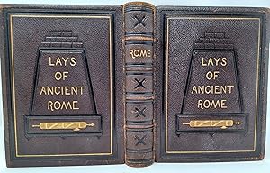 Lays of Ancient Rome - in fine binding, with color fore-edge painting of Rome!