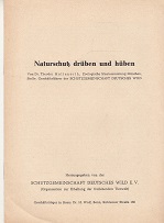 Bild des Verkufers fr Naturschutz drben und hben. zum Verkauf von Buchversand Joachim Neumann