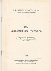 Seller image for Die Landschaft des Menschen. for sale by Buchversand Joachim Neumann