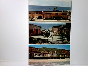 Malibu. California. Casa Malibu Motel. Pacific Coast Hiighway. Alte Ansichtskarte / Postkarte far...