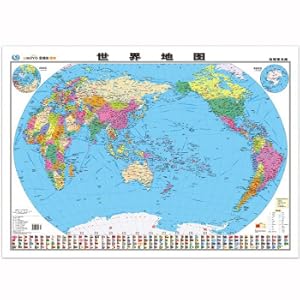 Seller image for World Map Wall Chart (Popular Geography Edition 1.07m*0.75m Student. Office. Study. Home Decoration Wall Map Without Patchwork)(Chinese Edition) for sale by liu xing