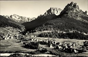 Bild des Verkufers fr Ansichtskarte / Postkarte Val di Fassa Trentino Alto Adige Sdtirol, Meida verso Monzoni e Sasso Mezzodi zum Verkauf von akpool GmbH
