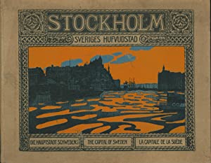 Bild des Verkufers fr Stockholm. Sveriges Hufvudstad. Tva Panoramabilder i Ljustryck och 95 Bildsidor i Autotypi zum Verkauf von Der Buchfreund