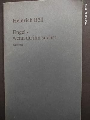 Seller image for Engel - wenn du ihn suchst : Gedichte. Edition Toni Pongratz ; 25 for sale by Antiquariat-Fischer - Preise inkl. MWST