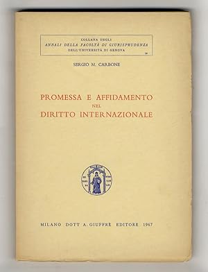 Promessa e affidamento nel diritto internazionale.