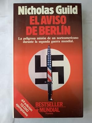Imagen del vendedor de El aviso de berlín a la venta por Libros Ambigú