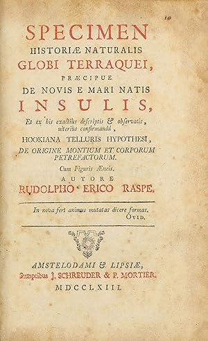 Specimen historiae naturalis globi terraquei, praecipue de novis e mari natis insulis, et ex his ...