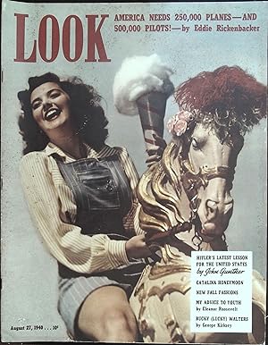 Seller image for Look Magazine July 30, 1940 Marjorie Deanne Swimsuit Cover for sale by AcornBooksNH