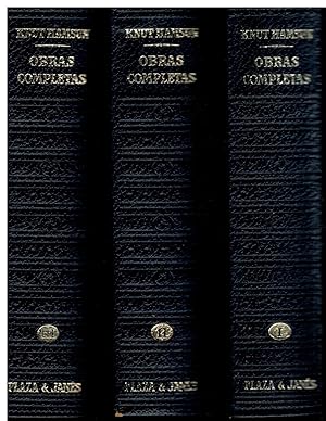 Seller image for OBRAS COMPLETAS. 3 vols. Vol. I. Prlogo de Antonio Vilanova. HAMBRE / MISTERIOS / REDACTOR LYNGE / TIERRA NUEVA / PAN / VICTORIA / EN EL PAS DE LOS CUENTOS / SOADORES. Vol. II. BAJO LAS ESTRELLAS DE OTOO / UN VAGABUNDO TOCA CON SORDINA / LA LTIMA ALEGRA / BENONI / ROSA / LA CIUDAD DE SEGELFOSS / EL JUEGO DE LA VIDA. III. VAGABUNDOS / AUGUSTO / BENDICIN DE LA TIERRA / NARRACIONES. Trad. V.V. A.A. for sale by angeles sancha libros