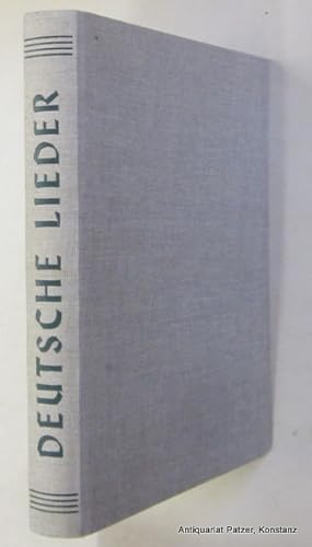 Immagine del venditore per Heimat, Volk, Studentsein. Weisen aus dem Allgemeinen Deutschen Kommersbuch. Klavierausgabe. 3., berarbeitete u. ergnzte Auflage. Bearbeitet von Erdmann Werner Bhme. Lahr, Schauenburg, 1973. 4to. Mit Noten u. Illustrationen von Hans Fischer. 2 Bl., 417 S., 1 Bl. Or.-Lwd. venduto da Jrgen Patzer