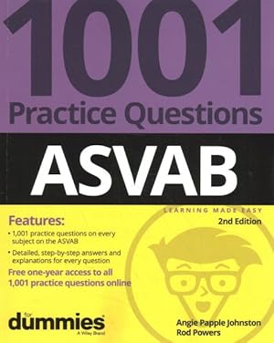 Seller image for 1001 ASVAB Practice Questions For Dummies for sale by GreatBookPrices