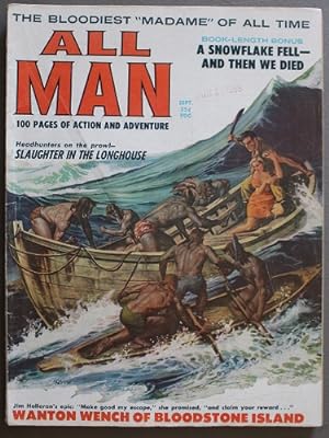Imagen del vendedor de ALL MAN Adventure Magazine V1 #4 September 1959 Horror Ballenger GGA Ward Prezio a la venta por Comic World
