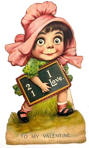 Girl with Special Chalkboard Message - 2 1 I Love