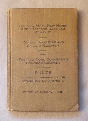 Imagen del vendedor de Rules for the Government of the Operating Department, Effective January 1, 1925 a la venta por Braintree Book Rack