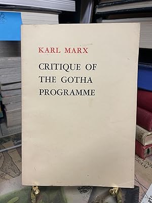 Critique of the Gotha Programme