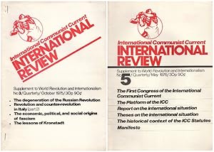 International Review - International Communist Current ICC. [up to No 5: Supplement to World Revo...