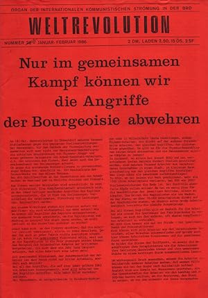 Weltrevolution - Organ der Internationalen Kommunistischen Strömung [IKS] in der BRD [in Deutschl...