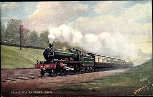 Seller image for Knstler Ansichtskarte / Postkarte Britische Eisenbahn, Dampflokomotive, Steam Locomotive, Cornish Riviera Express - Tuck 9150 for sale by akpool GmbH