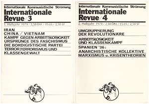 Imagen del vendedor de Internationale Revue - Internationale Kommunistische Strmung IKS. Nr. 4 - 2. Halbjahr 1979; Nr. 5 - 1. Halbjahr 1980; Nr. 6 - 1. Halbjahr 1981; Nr. 7 - 2. Halbjahr 1981; Nr. 11 - 1989; Nr. 13 - 1991. a la venta por Buch von den Driesch