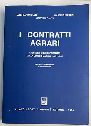 I contratti agrari : rassegna di giurisprudenza sulla Legge 3 maggio 1982, n. 203