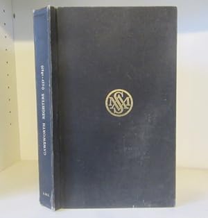 The Registers of the Parish Church of Gawsworth in the County of Chester 1557-1837