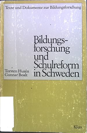 Imagen del vendedor de Bildungsforschung und Schulreform in Schweden. exte und Dokumente zur Bildungsforschung a la venta por books4less (Versandantiquariat Petra Gros GmbH & Co. KG)