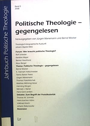 Image du vendeur pour Politische Theologie - gegengelesen. Jahrbuch Politische Theologie ; Bd. 5; 2008 mis en vente par books4less (Versandantiquariat Petra Gros GmbH & Co. KG)