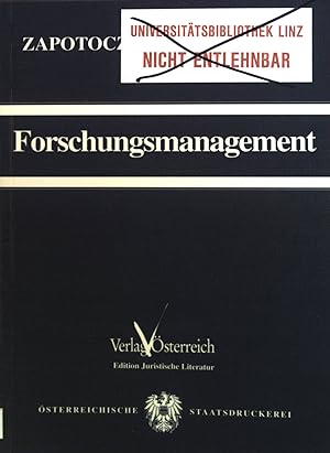 Bild des Verkufers fr Forschungsmangement. zum Verkauf von books4less (Versandantiquariat Petra Gros GmbH & Co. KG)