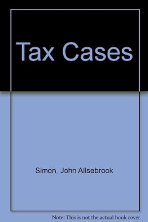 Imagen del vendedor de Tax Cases 1980 a la venta por WeBuyBooks