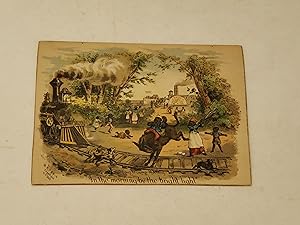 Seller image for 1882 M.F.Tobin Lithograph of African Americans "Going To Camp Meeting In The Morning By The Bright Light" for sale by rareviewbooks